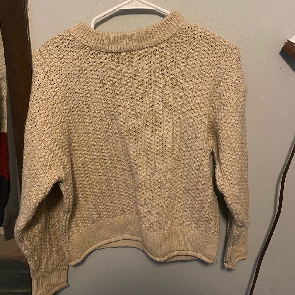 Womens low cropped sweater